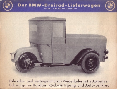 1933 BMW Dreirad Lieferwagen